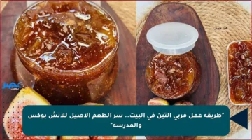 “طريقة عمل مربى التين في البيت.. سر الطعم الأصيل للانش بوكس والمدرسة”